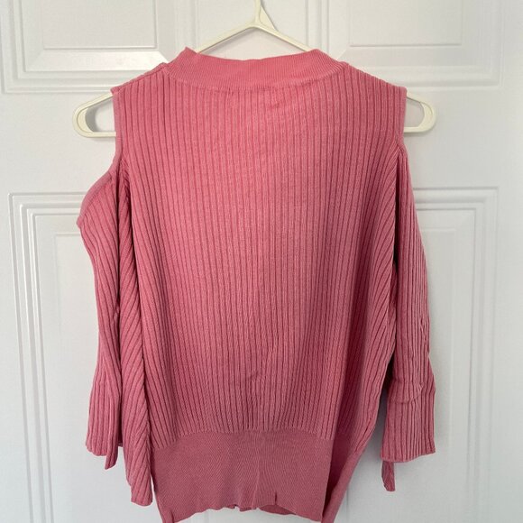 Play Girl Pink Cold Shoulder Sweater - Picture 4 of 4